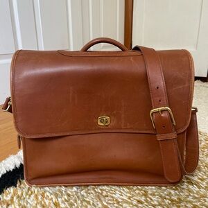 Vintage Coach Briefcase w Laptop Compartment